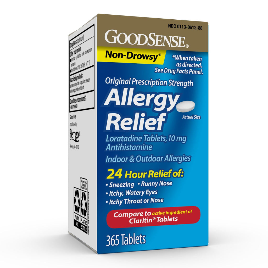 GoodSense Allergy Relief Loratadine Tablets 10 mg, Antihistamine, Allergy Medicine for 24 Hour Allergy Relief, 365 Count - FENGGESTORE20