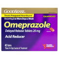 GoodSense Omeprazole Delayed Release Tablets, 20 mg, Acid Reducer for Heartburn, 42 Count - FENGGESTORE20