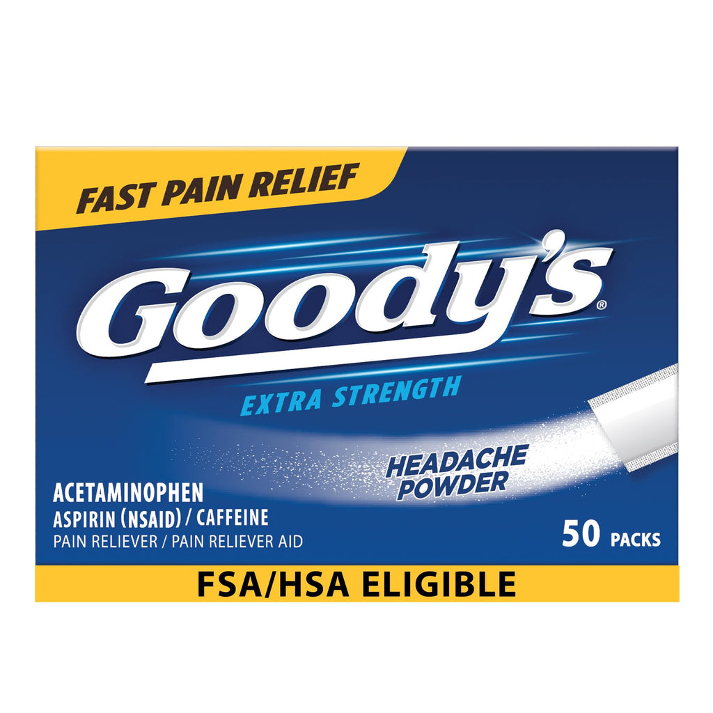 Goody's Pain Relief Powders, Extra Strength Headache Powder, 50 ct (Pack of 1) - FENGGESTORE20