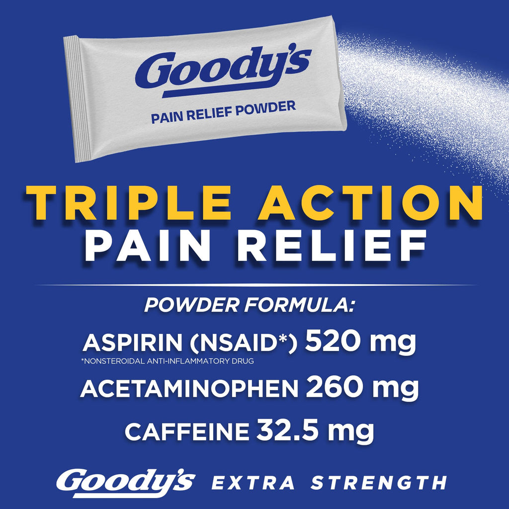 Goody's Pain Relief Powders, Extra Strength Headache Powder, 50 ct (Pack of 1) - FENGGESTORE20