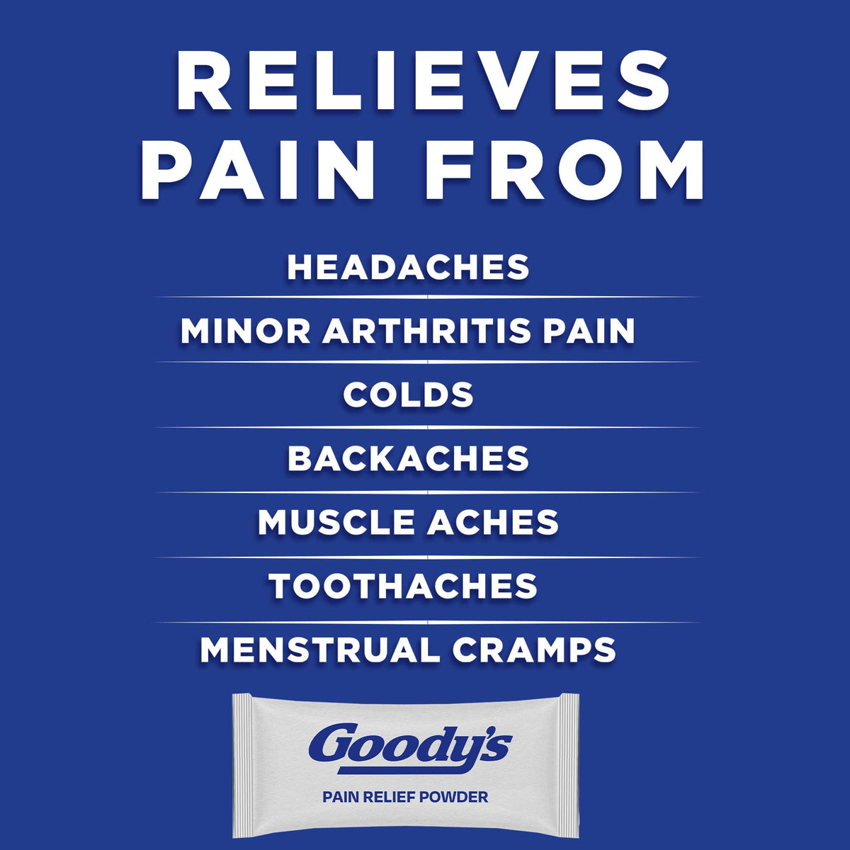 Goody's Pain Relief Powders, Extra Strength Headache Powder, 50 ct (Pack of 1) - FENGGESTORE20