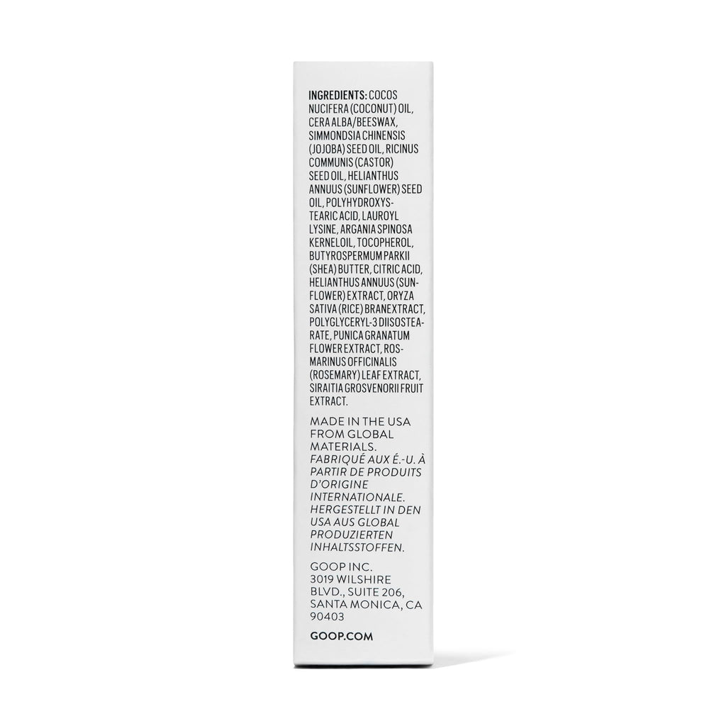 goop Beauty Clean Lip Balm | Dry Lips Treatment | Coconut Oil, Pomegranate Extract, & Shea Butter | Petroleum Free | 0.16 oz - FENGGESTORE20