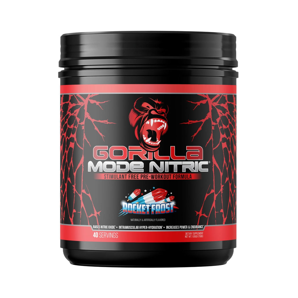 Gorilla Mode Nitric Upgraded Stimulant Free Pre-Workout – Best Tasting and Most Effective Stimulant Free Pre-Workout/Massive Pumps · Vasodilation · Power / 768 Grams (Rocket Frost) - FENGGESTORE20