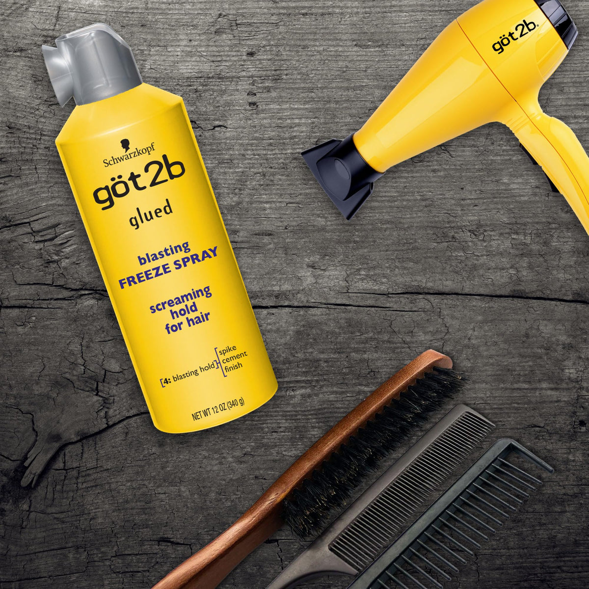 Got2b Glued Blasting Freeze Hairspray, 12 oz, Pack of 2 - FENGGESTORE20