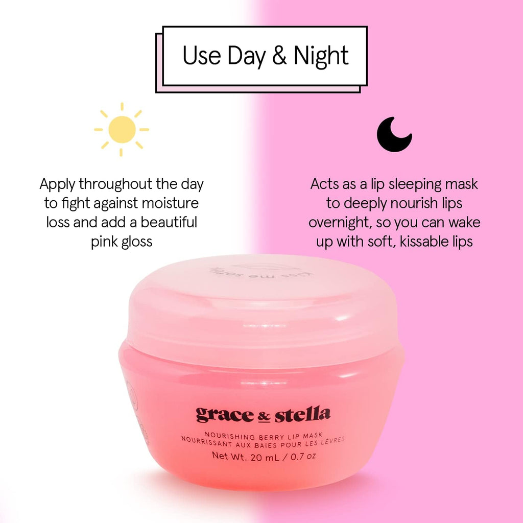grace & stella Award Winning Lip Butter - Hydrating Lip Balm - Nourishing Lip Mask (1-pack) Travel Essentials, Travel Size Toiletries - FENGGESTORE20