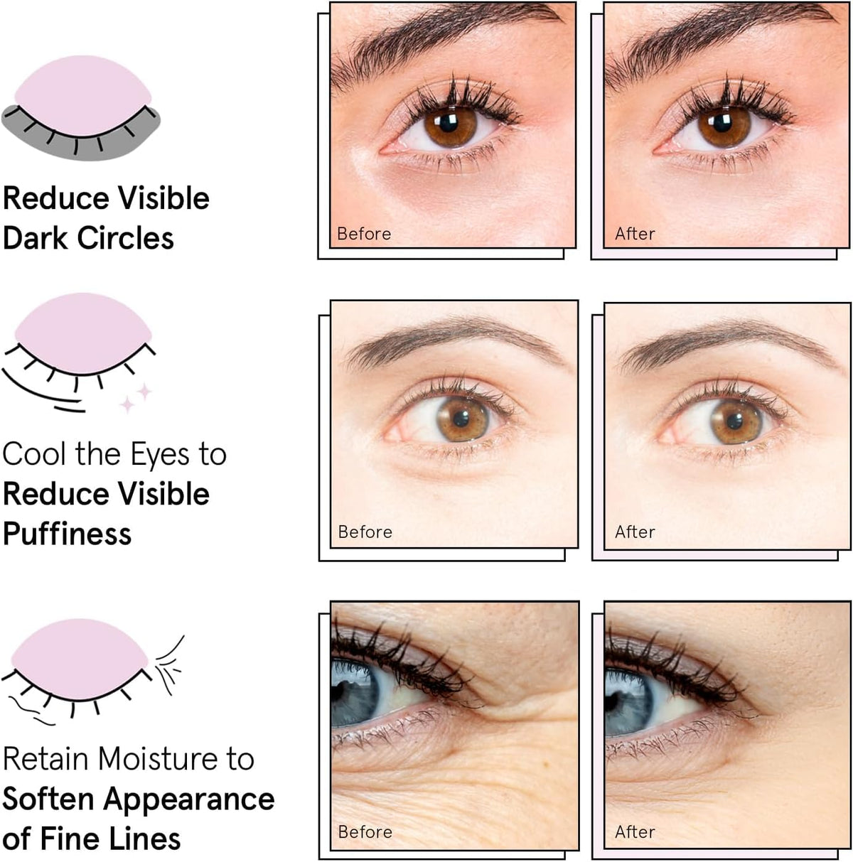 grace & stella Award Winning Under Eye Mask - Birthday Gifts for Women - Gel Eye Patches - FENGGESTORE20