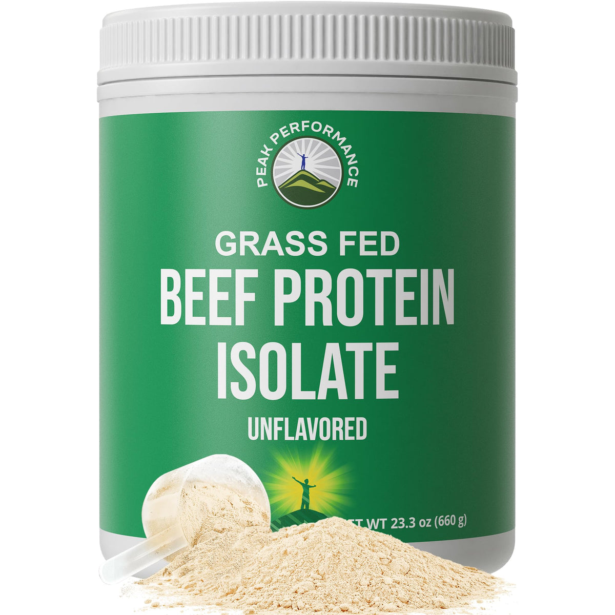 Grass Fed Beef Protein Powder - Lactose Free Great Tasting Beef Protein Isolate. Complete Animal Based Non Dairy Paleo Carnivore Supplement for Prime Muscle Building. No Whey. Unflavored - FENGGESTORE20