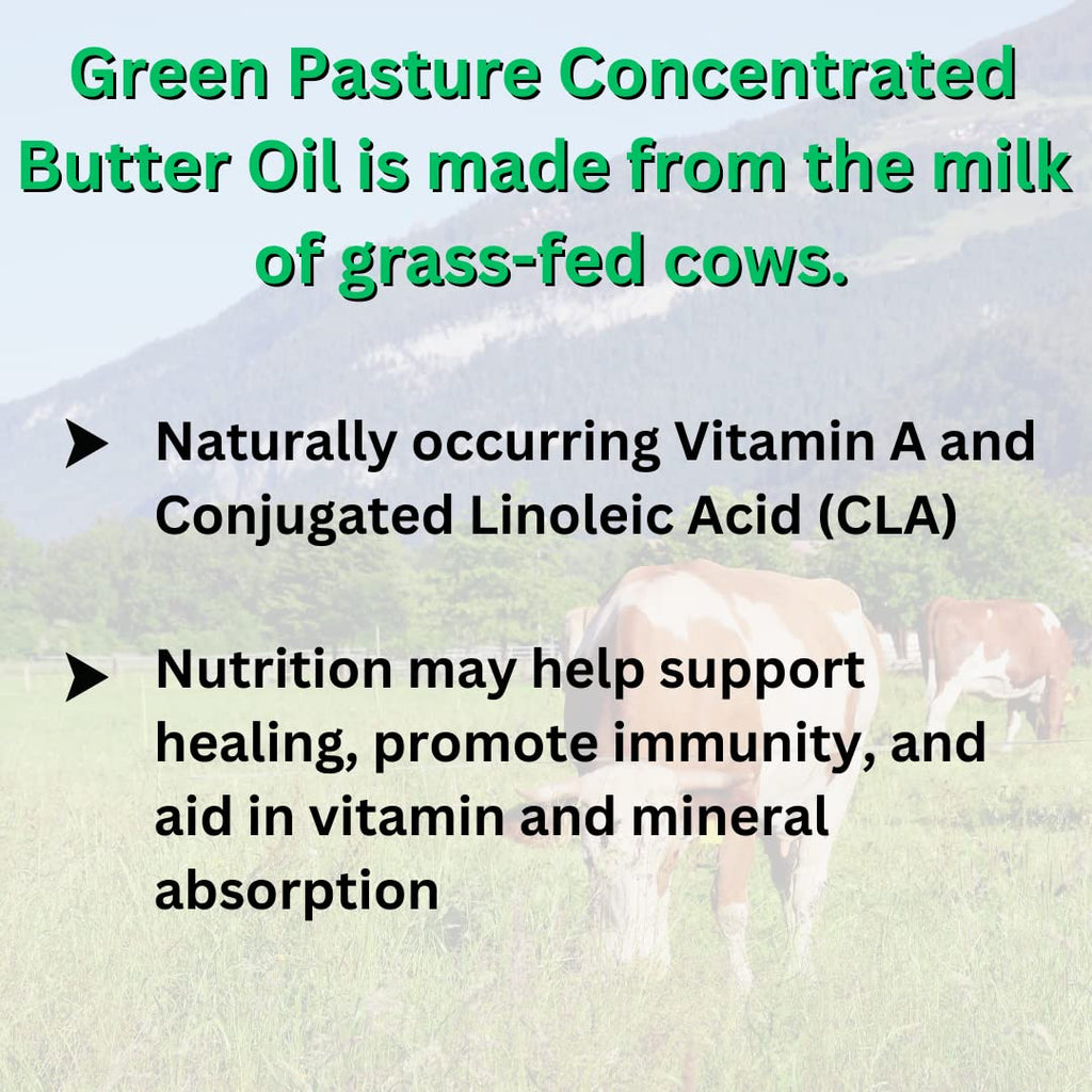 Green Pasture Fermented Cod Liver Oil & Butter Oil Blend - Wild Alaska Cod, Vitamins A & D, Omega-3-6-9, MSC Certified, 120 Capsules - FENGGESTORE20