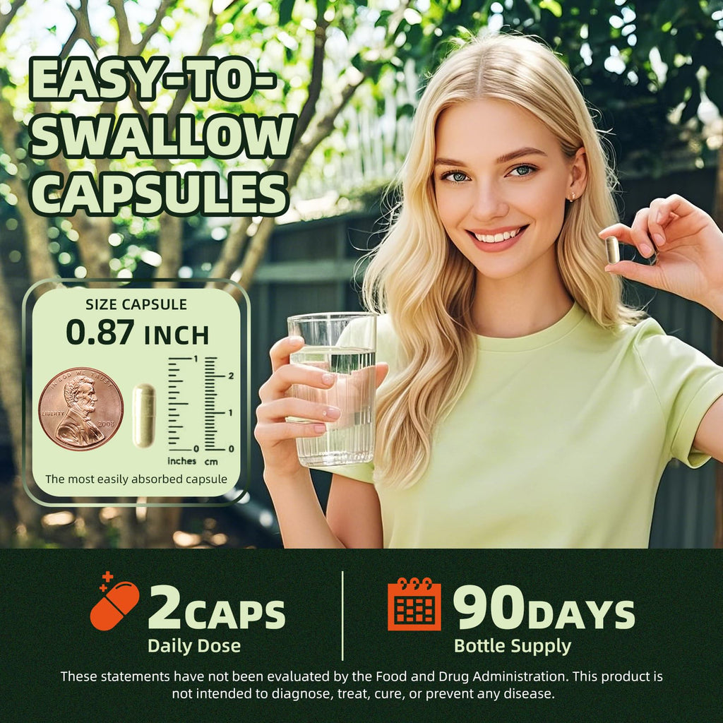GREENPEOPLE Whole-Leaf Moringa Capsules 1500mg - High Potency 10:1 Moringa Oleifera Leaf Extract - Natural Green Superfood for Energy & Immune Support - FENGGESTORE20