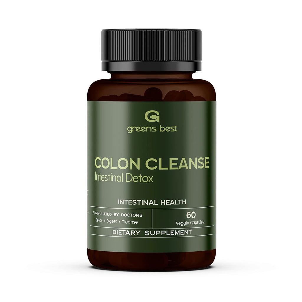 GREEN'S BEST Colon Cleanse Capsules – Advanced Digestive Support & Natural Detox – with Probiotics, Senna, Aloe Ferox & Fiber - FENGGESTORE20
