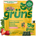 Gruns Multivitamin for Kids, Super Greens Gummies, Superfood Gummy Bears with 20+ Vitamins & Minerals, Spirulina, Chlorella, Alfalfa, Prebiotics Fiber for Digestive Health - FENGGESTORE20