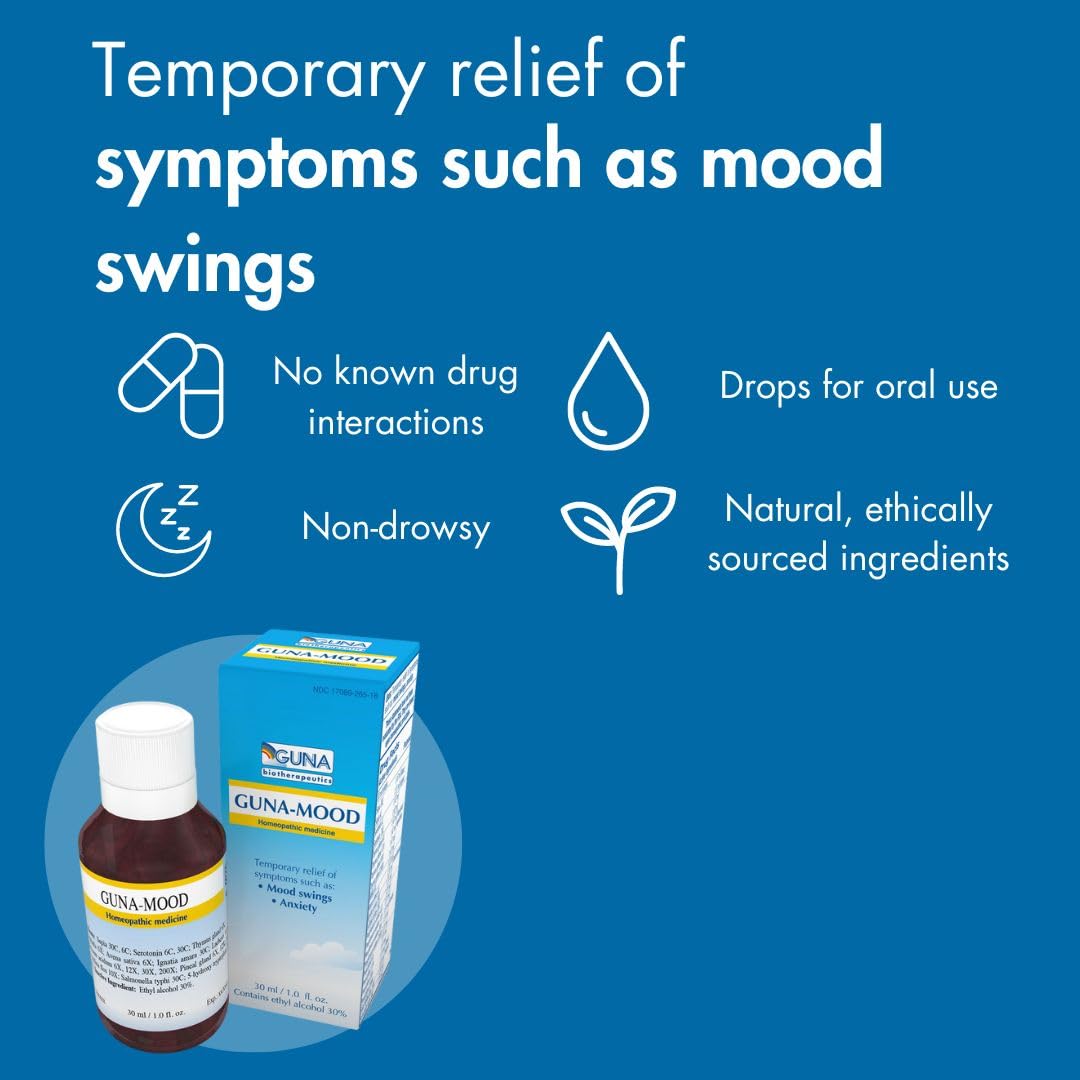 Guna Mood Natural Homeopathic Relaxation Aid - 1 Ounce - FENGGESTORE20