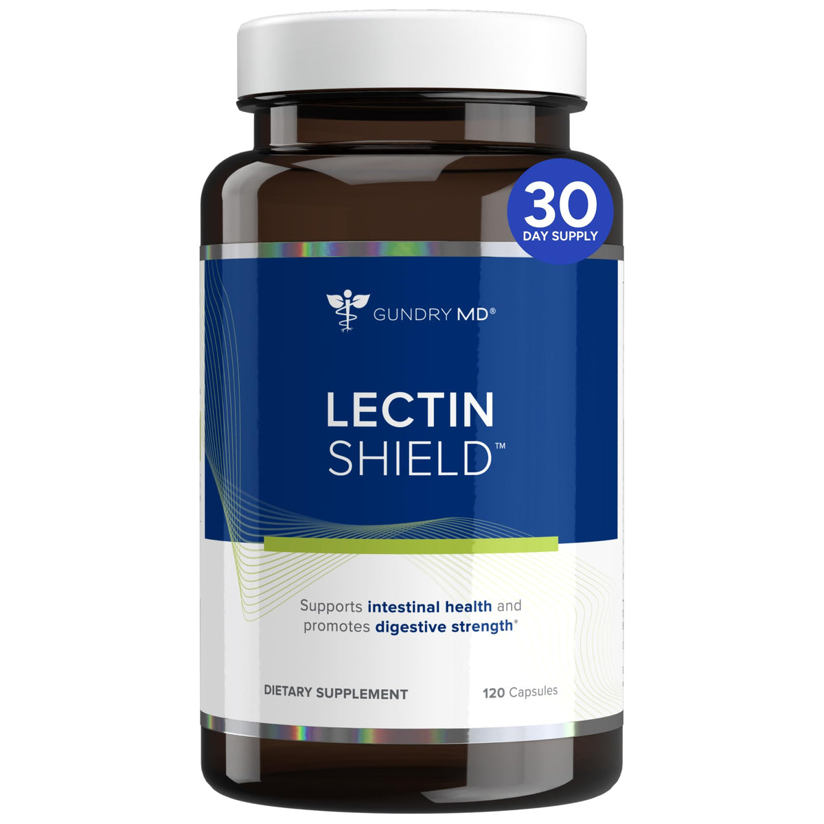Gundry MD® Lectin Shield, Gut Health and Digestion Supplement, Helps Block Potentially Harmful Lectins, Supports Digestive Comfort, and Intestinal Health, 30 Day Supply - FENGGESTORE20