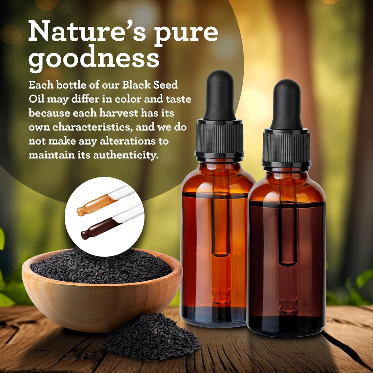 GuruNanda Black Seed Oil, Cold-Pressed Nigella Sativa - Rich in Vitamin D3 5000 Units, K2 & E, High Thymoquinone | Potent Antioxidant - FENGGESTORE20