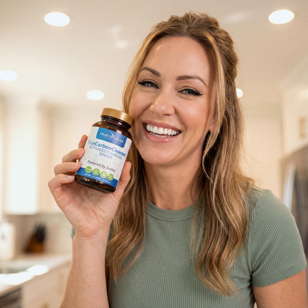 Gut Detox & Liver Cleanse - Organic Activated Charcoal Capsules with Clinoptilolite Zeolite Binder - TrueCarbonCleanse™ Carbon Supplement - 60 Bamboo Charcoal Pills - FENGGESTORE20