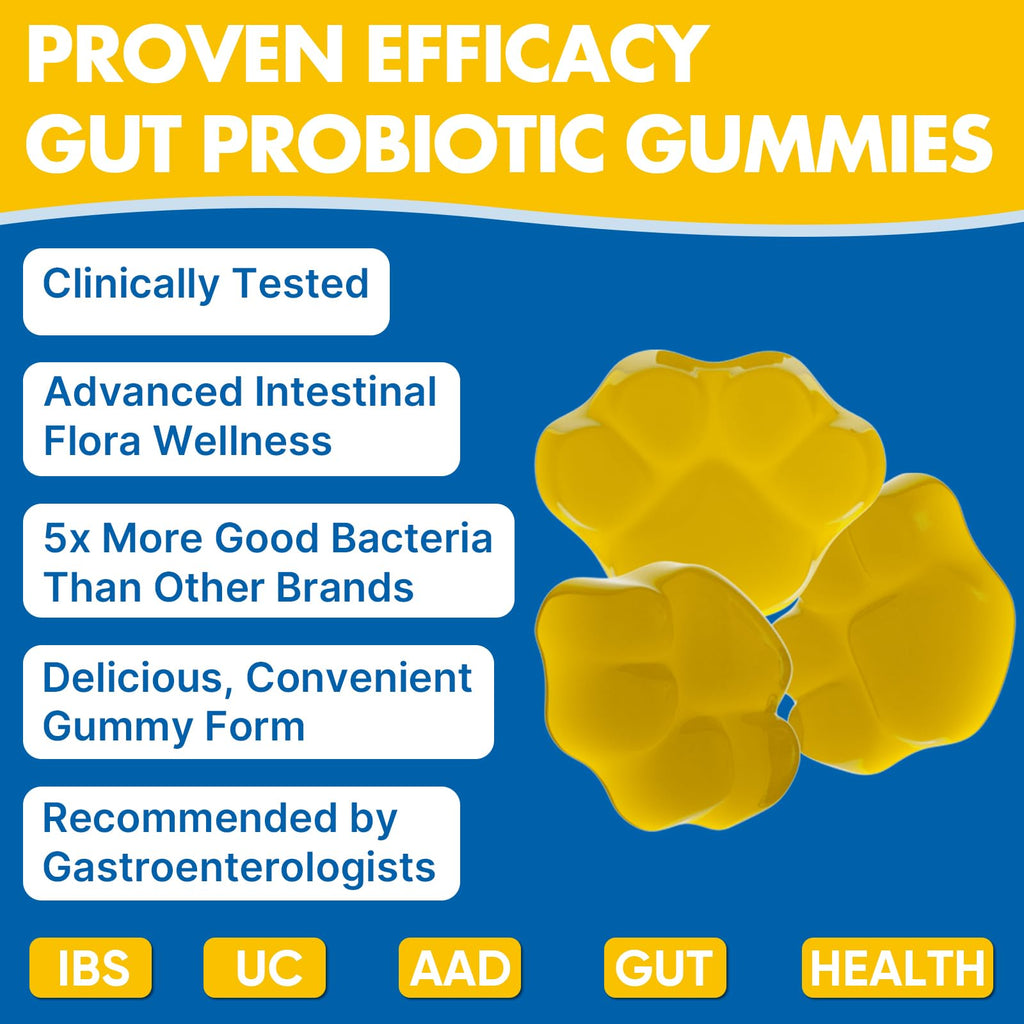 Gut Health & Probiotic Gummies, 112.5 Billion CFU, Sugar Free - 8 Strains + Prebiotics + Herbs - for Digestive, Immune, Diarrhea & Bloating - Gut Health for Women & Men - FENGGESTORE20
