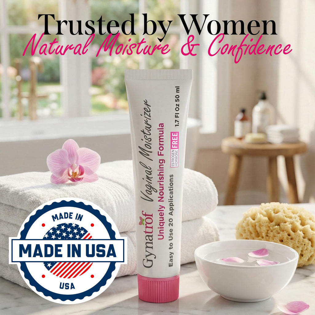 Gynatrof Vaginal Moisturizer, Long-Lasting for Vaginal Dryness & Irritation, Hormone-Free Hyaluronic Acid & Vitamin E Feminine Care, Daily Hydration For Intimate Feminine Care, 1.7 fl oz - FENGGESTORE20