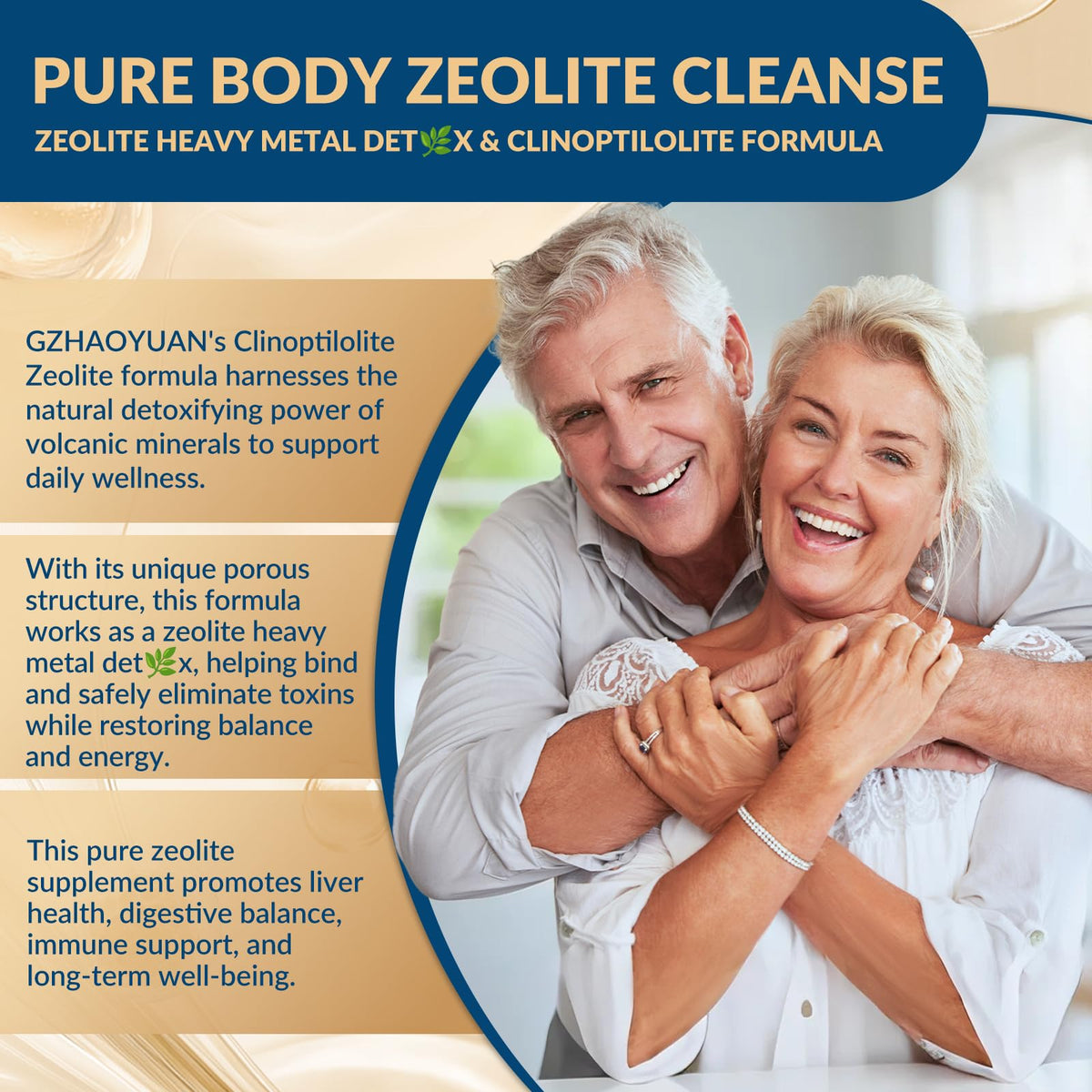 GZ HAOYUAN Zeolite Detox Capsules – Clinoptilolite Zeolite Supplement with Milk Thistle, Chlorella, Curcumin & PQQ for Gut, Liver & Full Body Detox Cleanse, - FENGGESTORE20
