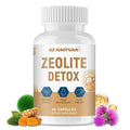 GZ HAOYUAN Zeolite Detox Capsules – Clinoptilolite Zeolite Supplement with Milk Thistle, Chlorella, Curcumin & PQQ for Gut, Liver & Full Body Detox Cleanse, - FENGGESTORE20