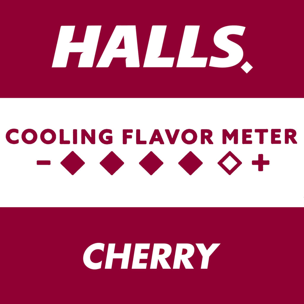 HALLS Cough and Throat Relief Cherry Cough Drops, Bulk Pack, 200 Drops - FENGGESTORE20