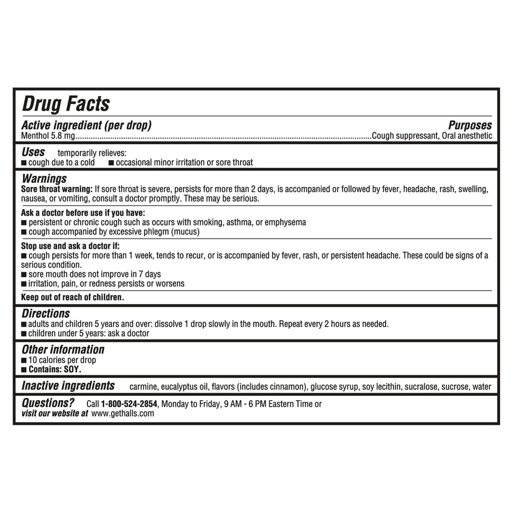 HALLS Cough and Throat Relief Cherry Cough Drops, Bulk Pack, 200 Drops - FENGGESTORE20