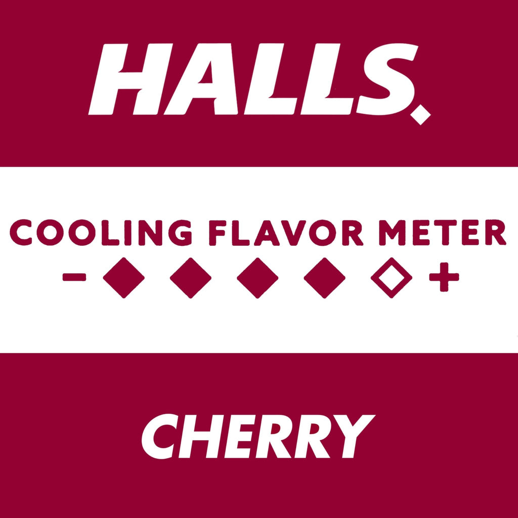 Halls Cough and Throat Relief Cherry Cough Drops, Bulk Pack, 250 Drops - FENGGESTORE20