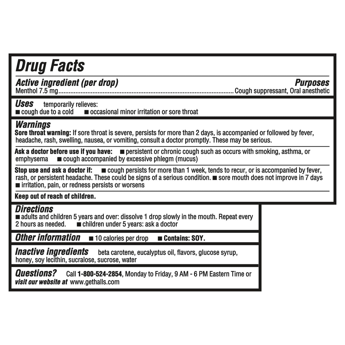 HALLS Cough and Throat Relief Honey Lemon Cough Drops, 30 Drops - FENGGESTORE20