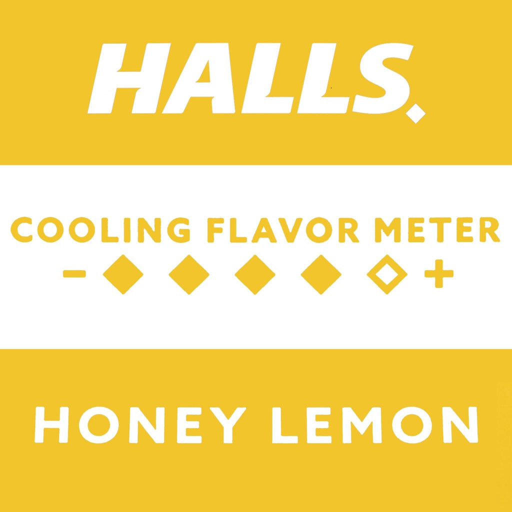 HALLS Cough and Throat Relief Honey Lemon Cough Drops, 30 Drops - FENGGESTORE20