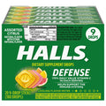 HALLS Defense Assorted Citrus Vitamin C Drops, 20 Sticks of 9 Drops (180 Total Drops) - FENGGESTORE20