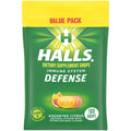 HALLS Defense Assorted Citrus Vitamin C Drops, Value Pack, 180 Drops - FENGGESTORE20