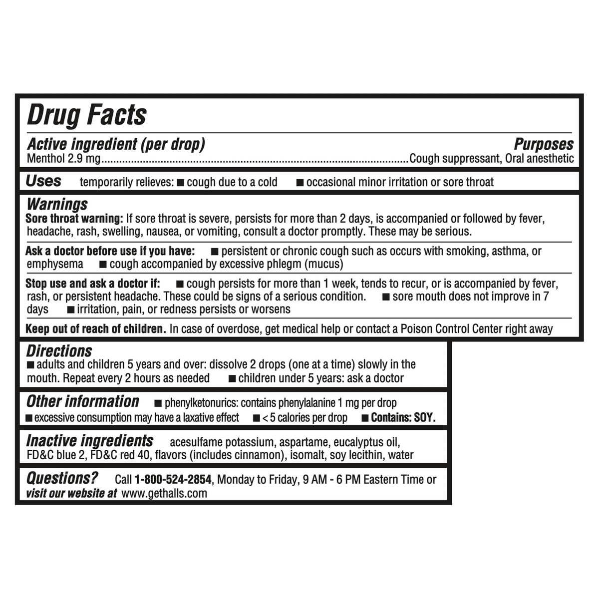 HALLS Minis Cherry Flavor Sugar Free Cough Drops, 48 Drops - FENGGESTORE20