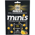 Halls Minis Honey Lemon Flavor Sugar Free Cough Drops, 48 Drops - FENGGESTORE20