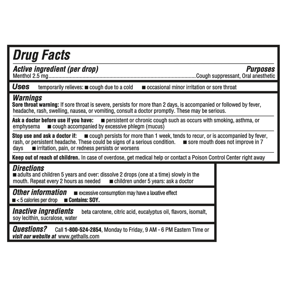 Halls Minis Honey Lemon Flavor Sugar Free Cough Drops, 48 Drops - FENGGESTORE20