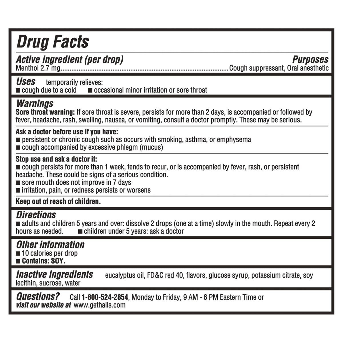 HALLS Throat Relief Strawberry Cough Drops, Value Pack, 80 Drops - FENGGESTORE20