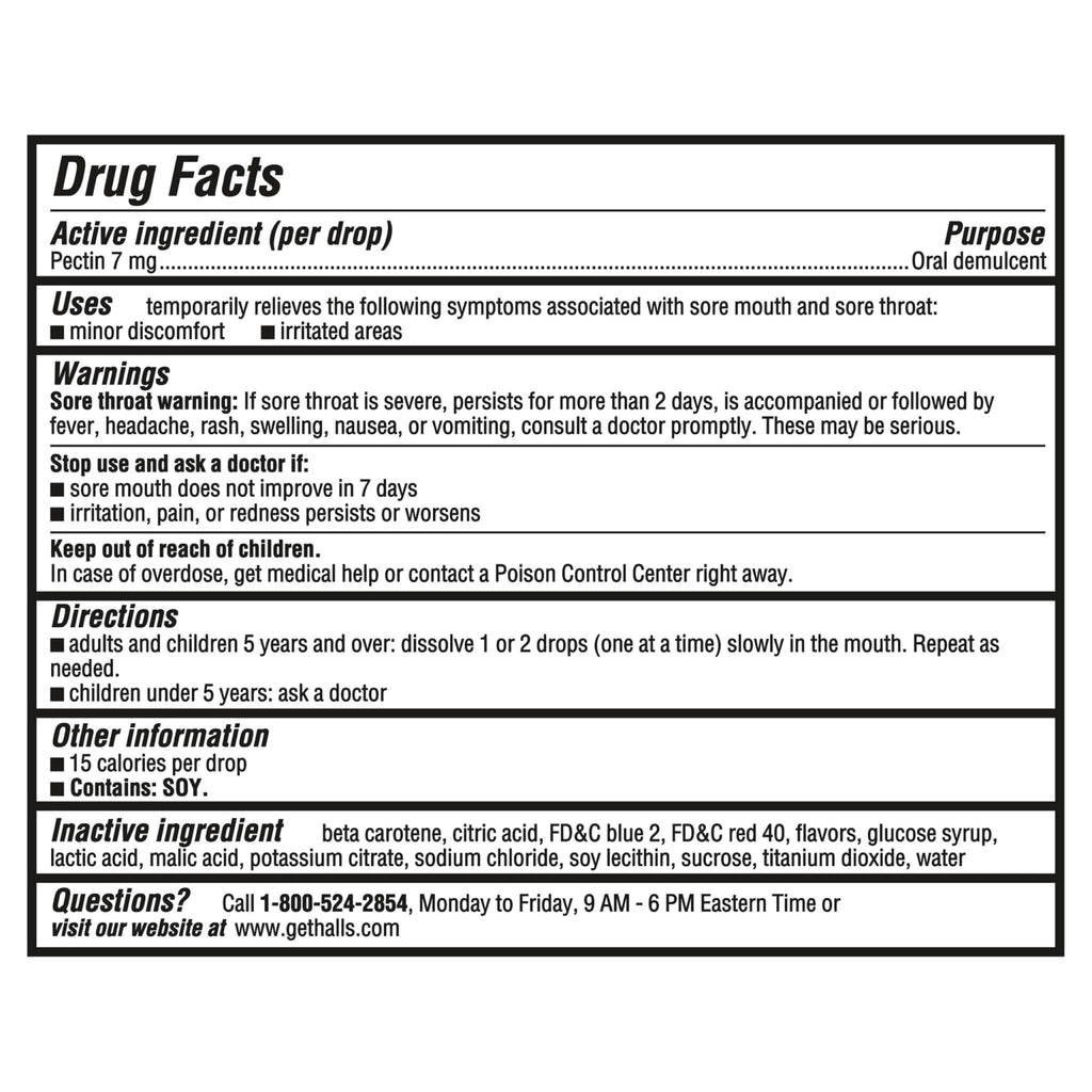 HALLS Throat Soothing Creamy Strawberry Throat Drops, 70 Drops - FENGGESTORE20