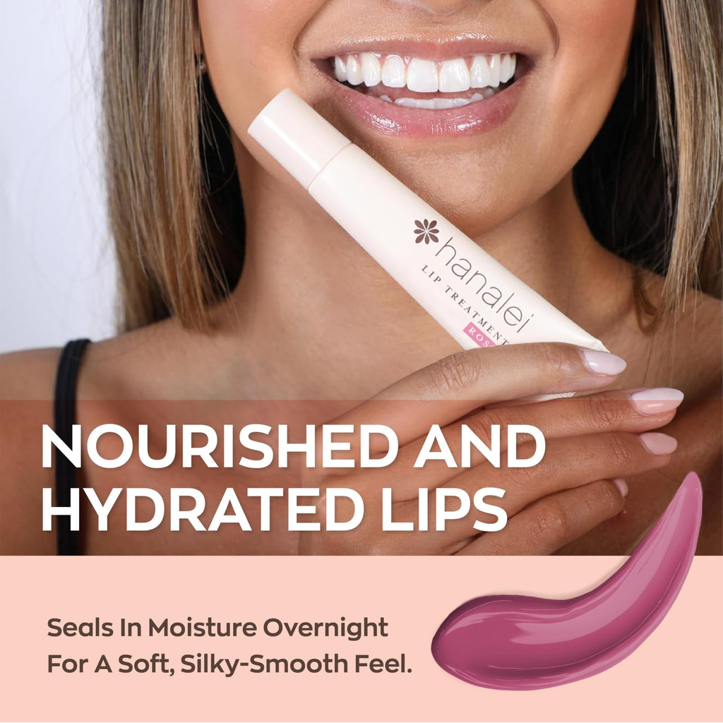 Hanalei Lip Treatment for Dry, Chapped Lips – Intensive Overnight Moisturizer with Kukui Oil - FENGGESTORE20