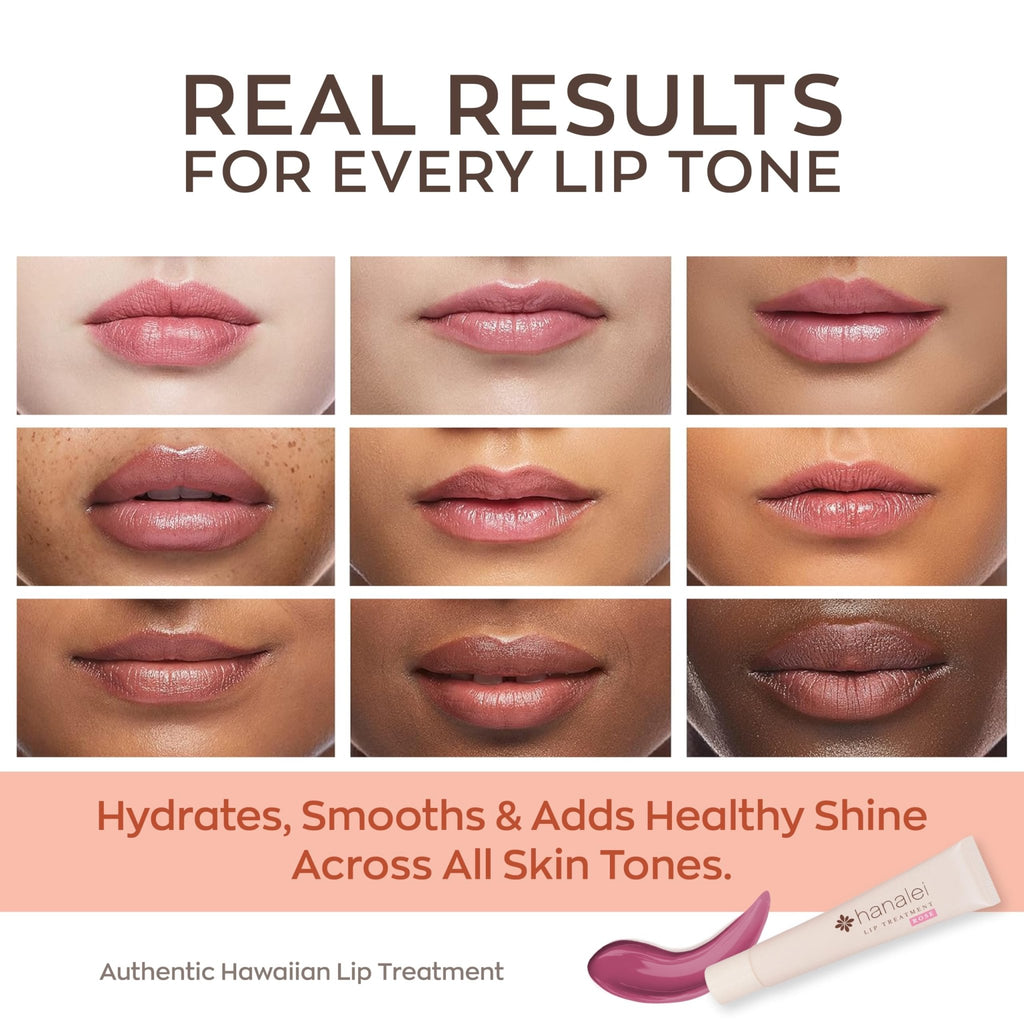 Hanalei Lip Treatment for Dry, Chapped Lips – Intensive Overnight Moisturizer with Kukui Oil - FENGGESTORE20