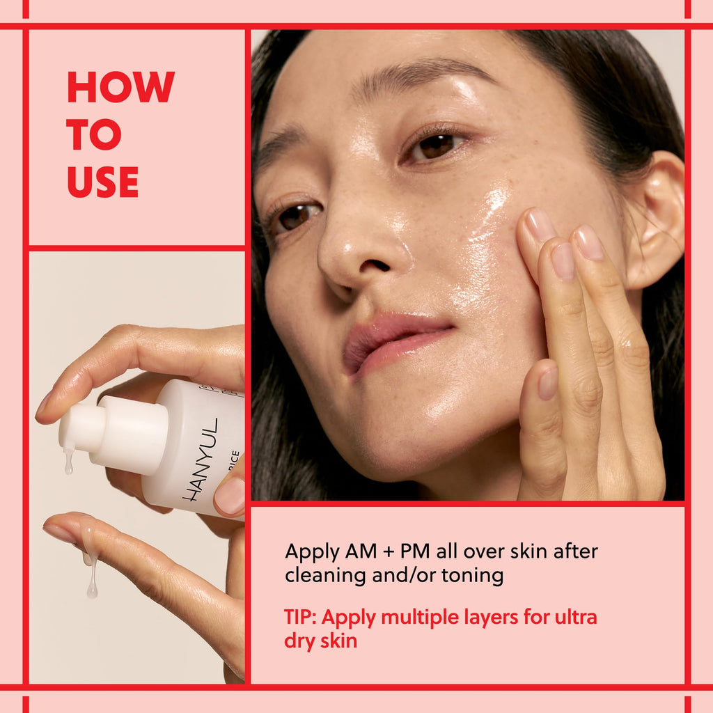 HANYUL Red Rice Hydrating Serum with Vegan Ceramide | Korean Skincare for Deep Hydration, Radiant Skin Glow, Firming & Barrier - FENGGESTORE20
