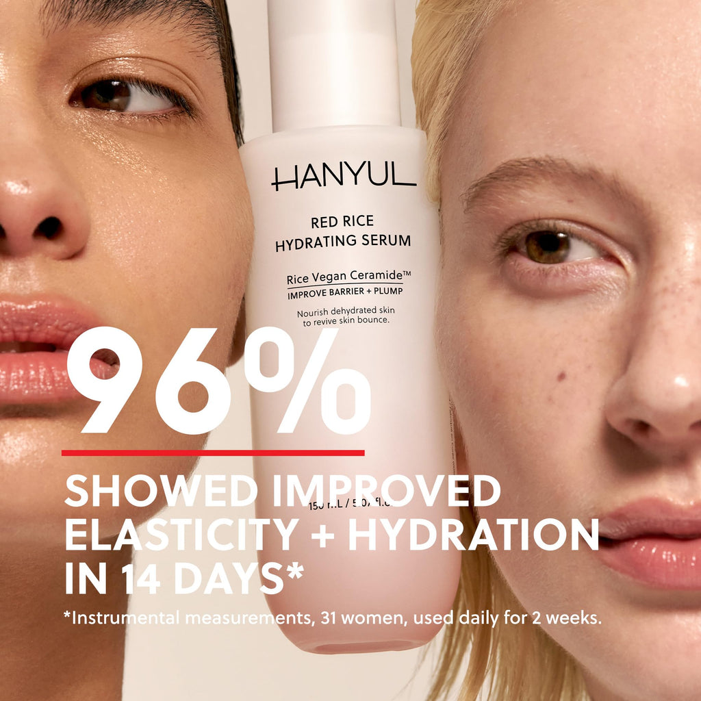 HANYUL Red Rice Hydrating Serum with Vegan Ceramide | Korean Skincare for Deep Hydration, Radiant Skin Glow, Firming & Barrier - FENGGESTORE20