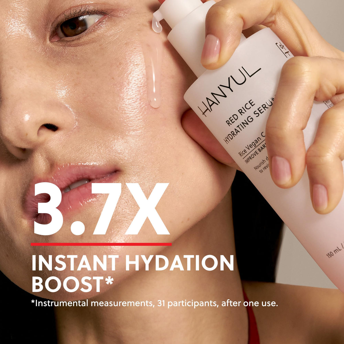 HANYUL Red Rice Hydrating Serum with Vegan Ceramide | Korean Skincare for Deep Hydration, Radiant Skin Glow, Firming & Barrier - FENGGESTORE20