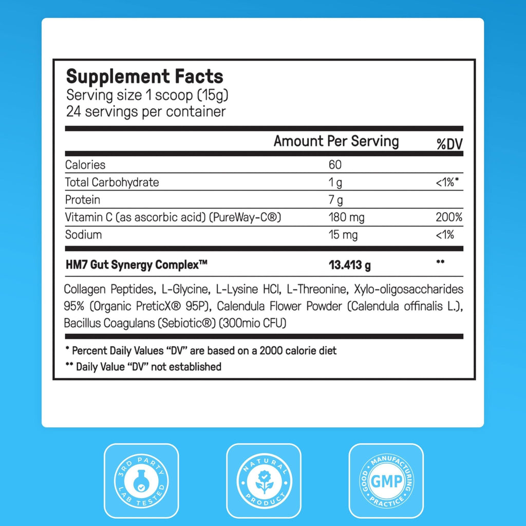 Happy Mammoth Complete Gut Repair Probiotic, Prebiotic, Fiber & Collagen Supplement for Gut Health, Digestion, Healthy Gut Microbiome, Reduces Constipation - FENGGESTORE20