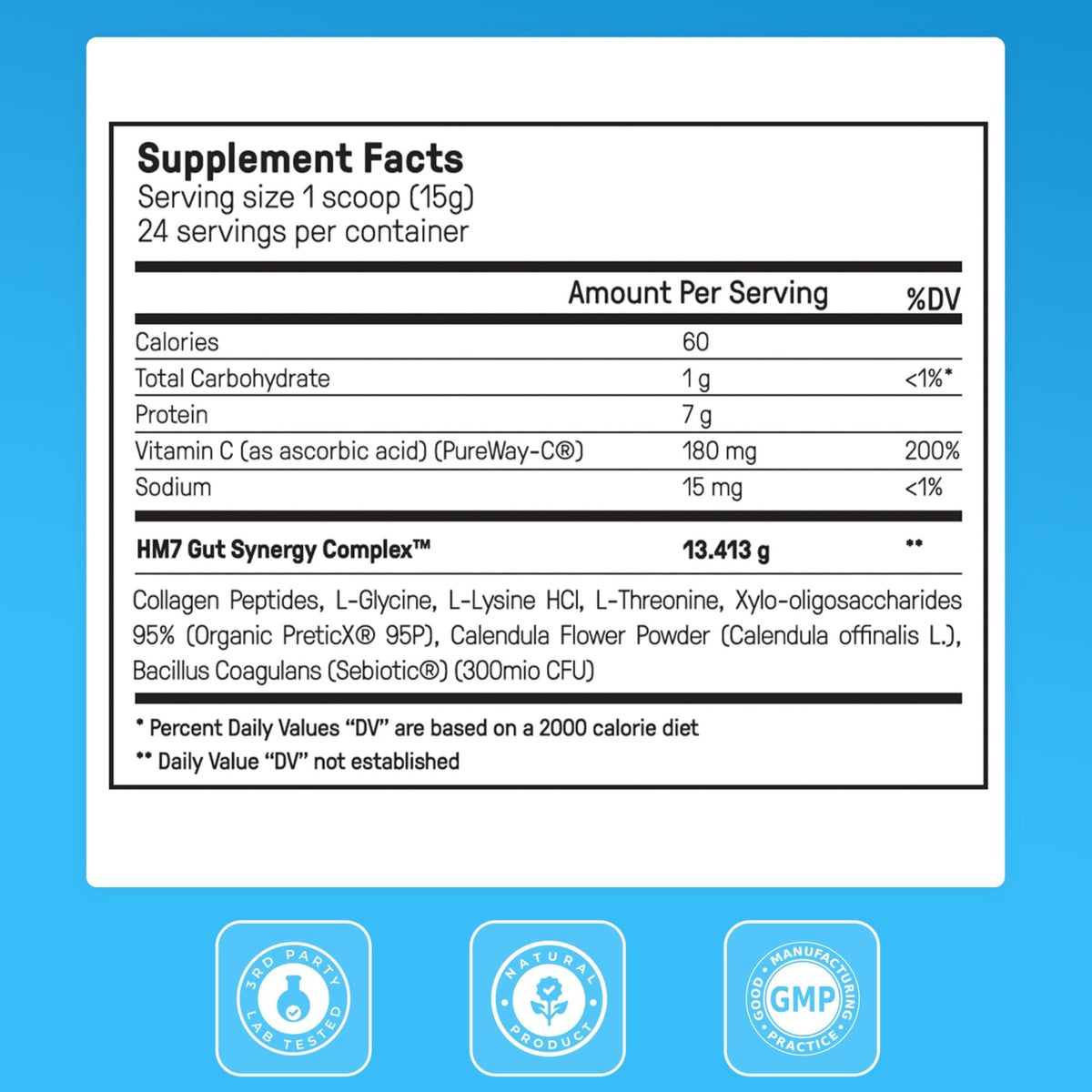 Happy Mammoth Complete Gut Repair Probiotic, Prebiotic, Fiber & Collagen Supplement for Gut Health, Digestion, Healthy Gut Microbiome, Reduces Constipation - FENGGESTORE20