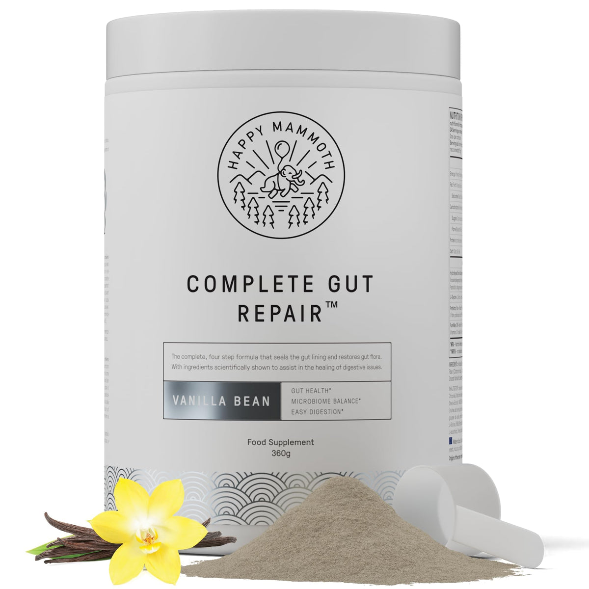Happy Mammoth Complete Gut Repair Probiotic, Prebiotic, Fiber & Collagen Supplement for Gut Health, Digestion, Healthy Gut Microbiome, Reduces Constipation - FENGGESTORE20