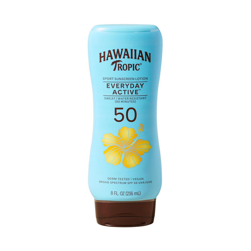 Hawaiian Tropic Everyday Active Sunscreen Lotion, SPF 50 Sunblock, 8 Fl Oz - FENGGESTORE20
