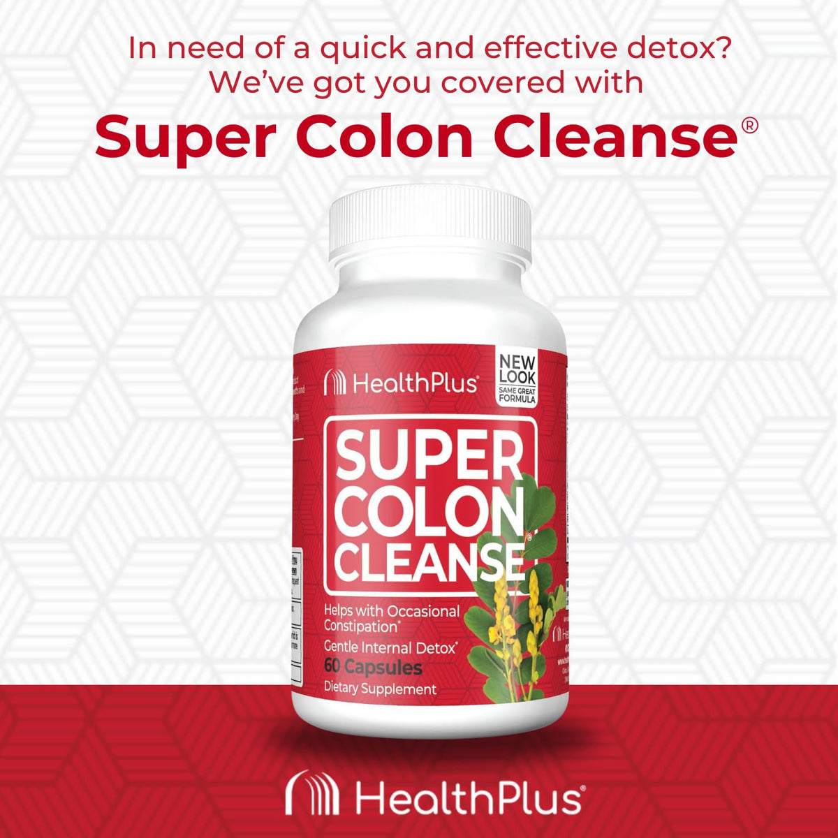 Health Plus Super Colon Cleanse 15 Day Supply of Gentle Gut Cleanse Detox, Psyllium Husk, Probiotics for Constipation - FENGGESTORE20