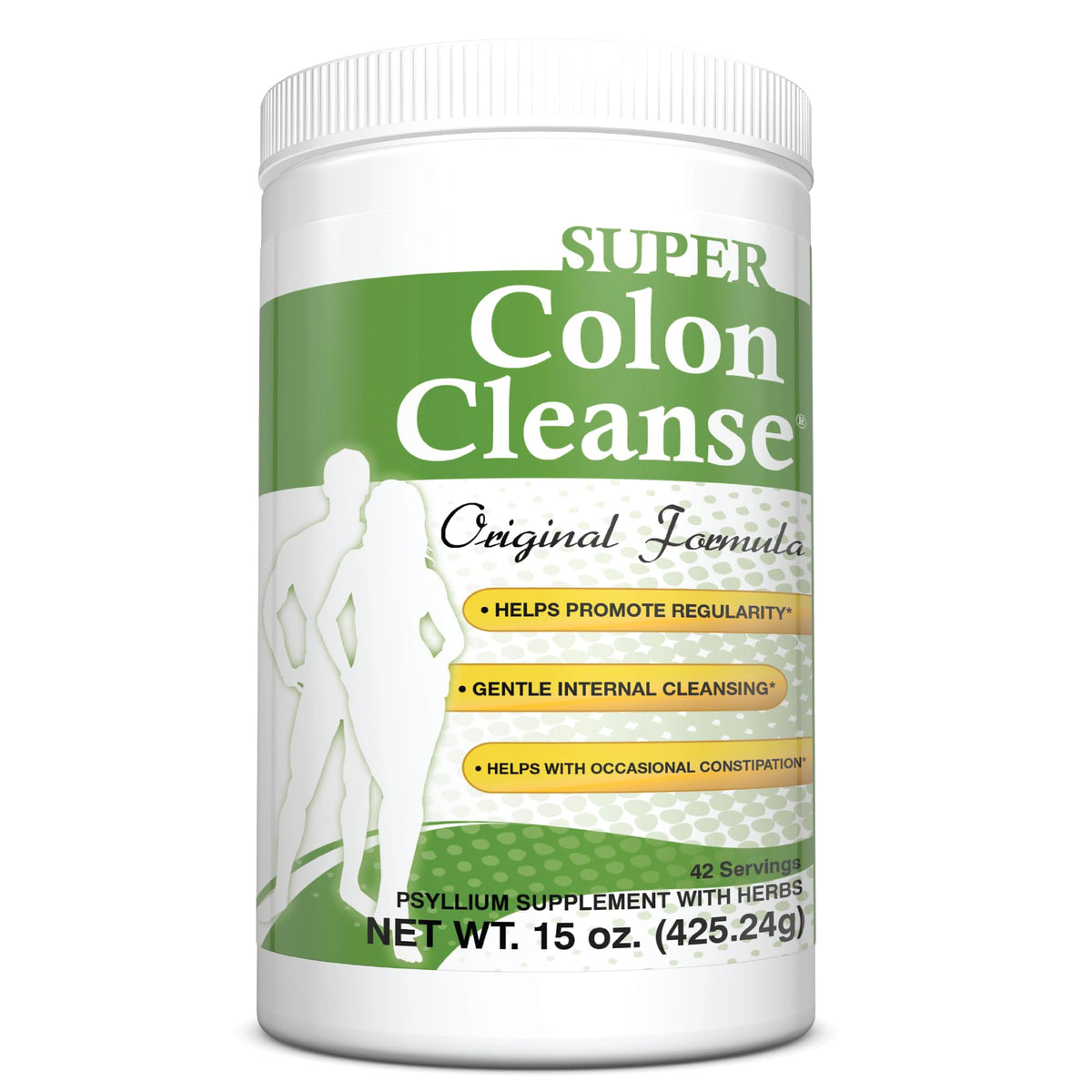 Health Plus Super Colon Cleanse Original Formula (1990-2025), 15 oz Powder, 42 Servings, with Psyllium Husk and Senna Leaf - FENGGESTORE20