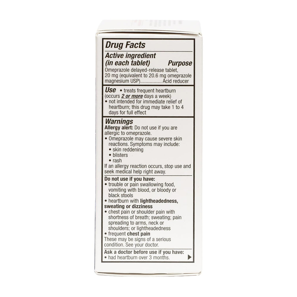 HealthA2Z® Acid Reducer | Omeprazole 20mg | Delayed - Release Tablets | 24 Hours | Treats Frequent Heartburn | Occuring 2 or More Days A Week (14 Counts) - FENGGESTORE20