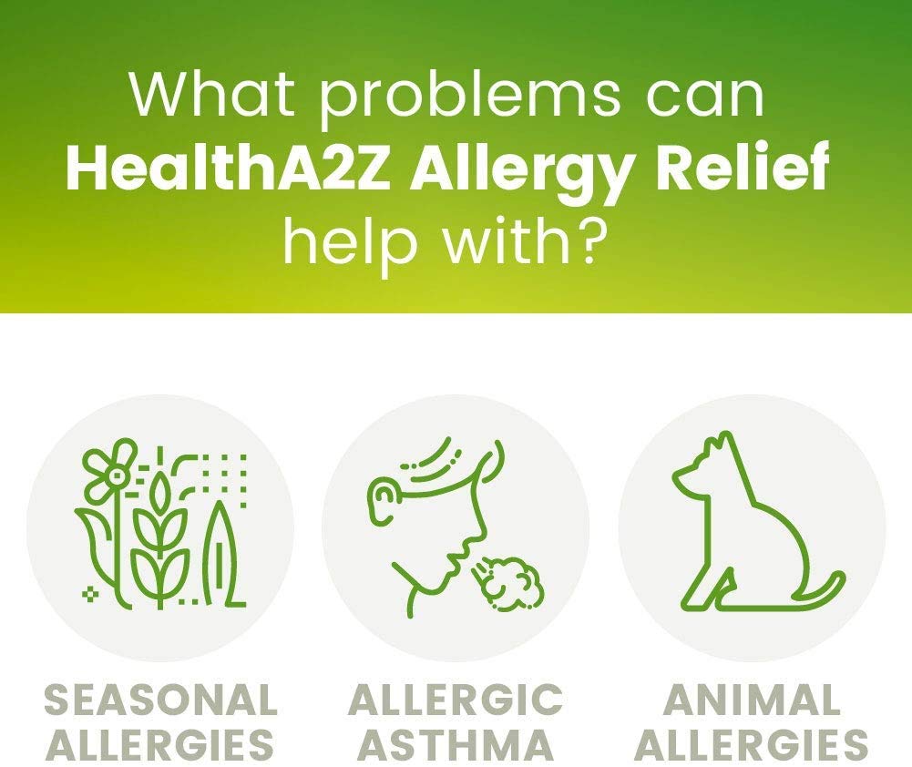 HealthA2Z® Allergy Relief, Cetirizine 10mg, Dye Free, All Day Allergy Relief, Indoor & Outdoor, Relief from Itchy Throat, Sneezing, Runny Noses, 300 Count (Pack of 1), - FENGGESTORE20