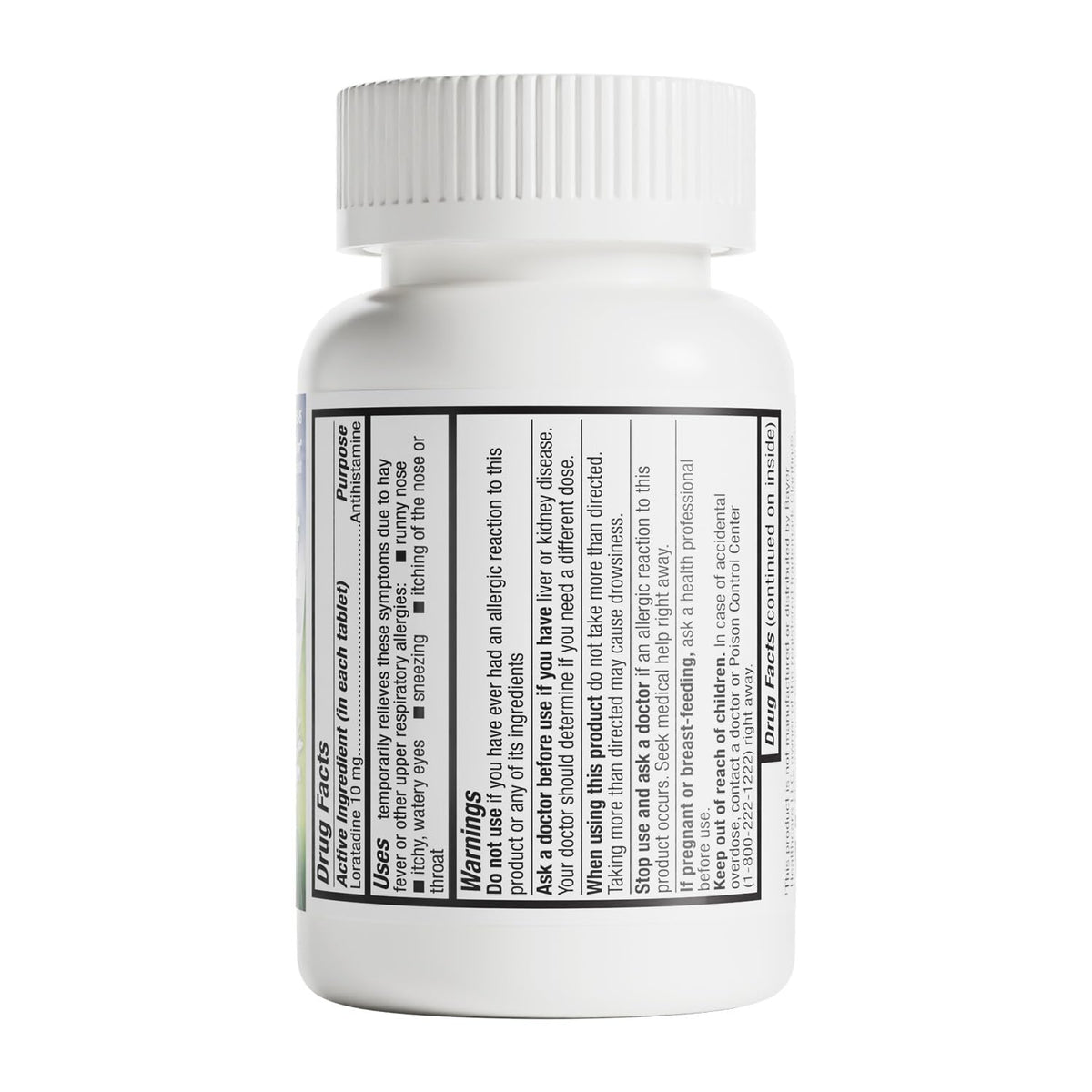HealthA2Z® Allergy Relief, Loratadine 10mg Antihistamine, 500 Dye Free Tablets, Relief from Itchy Throat, Sneezing, Runny Noses, 24-Hours Allergy Medicine - FENGGESTORE20