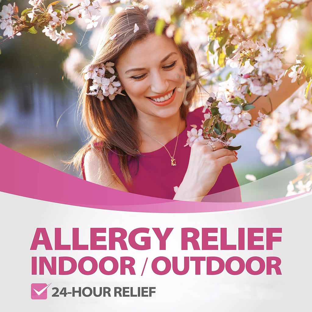 HealthA2Z Fexofenadine Hydrochloride 180mg, Antihistamine for Allergy Relief, 24-Hour Antihistamine for Allergy Relief (120 Count (Pack of 1)) - FENGGESTORE20